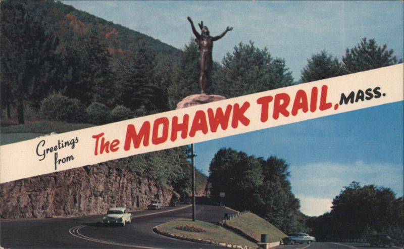 Mohawk Trail Indian Statue & World Famous Hairpin Turn North Adams Massachusetts