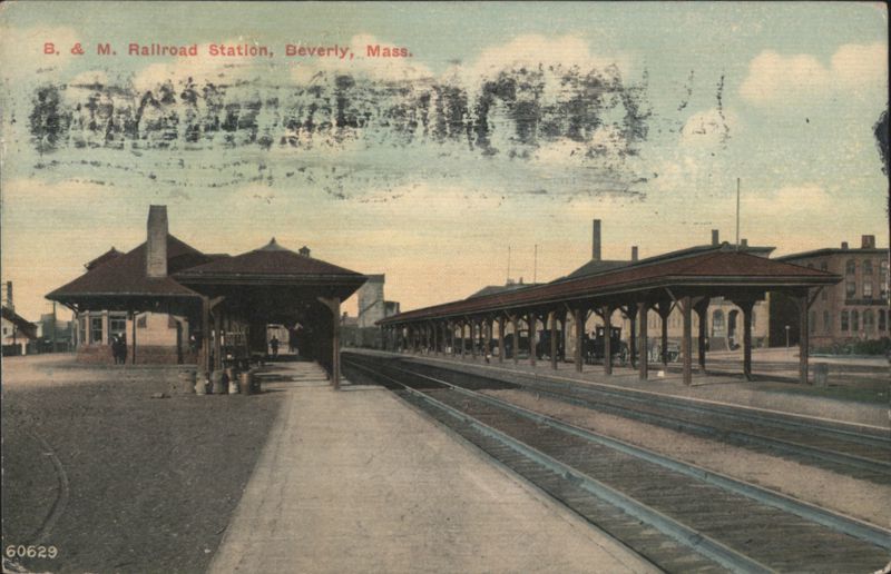 B. & M. Railroad Station, Beverly, Mass. Massachusetts