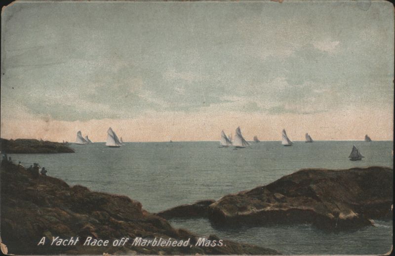 Yacht Race off Marblehead, Mass. Massachusetts