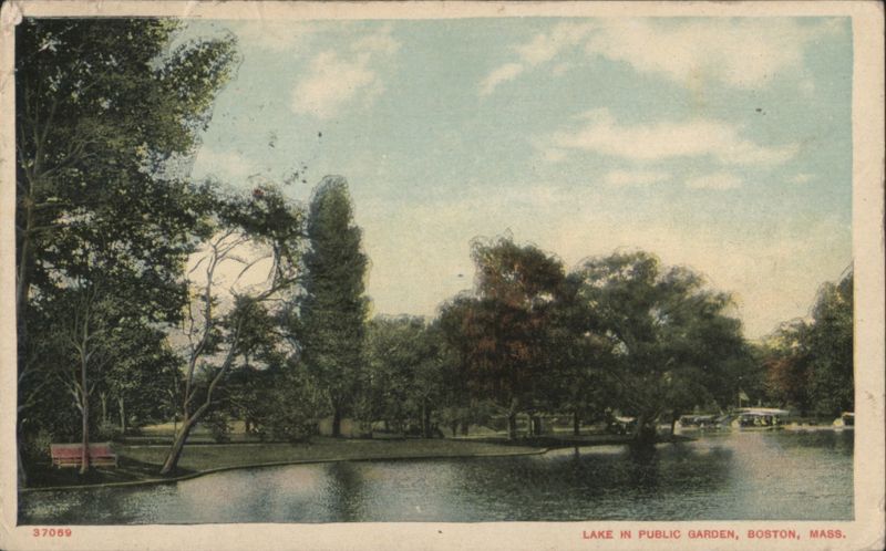 Lake in Public Garden, Boston, Massachusetts