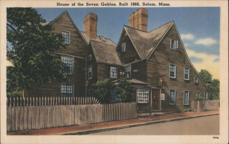 House of the Seven Gables, Built 1668 Salem Massachusetts