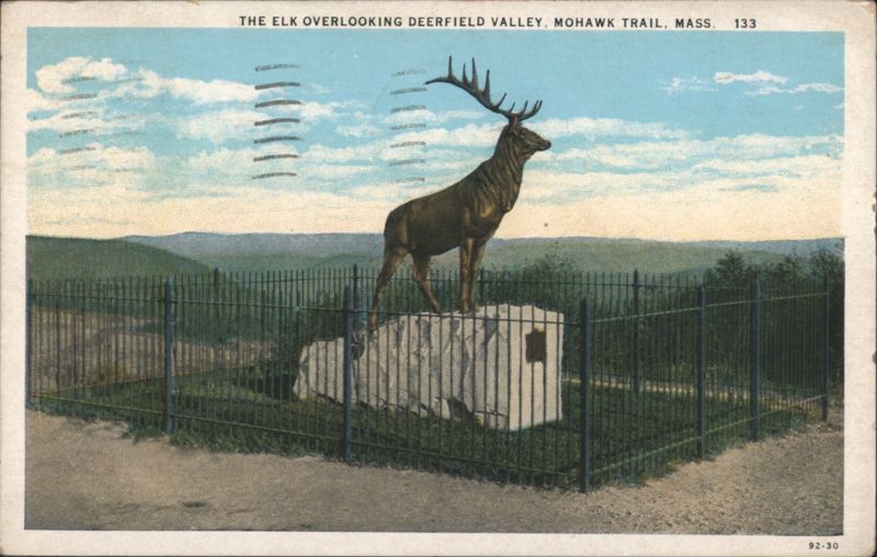 The Elk Overlooking Deerfield Valley, Mohawk Trail Massachusetts
