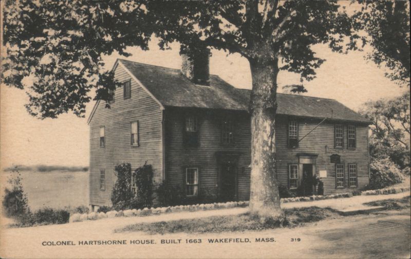 Colonel Hartshorne House, Built 1663 Wakefield Massachusetts
