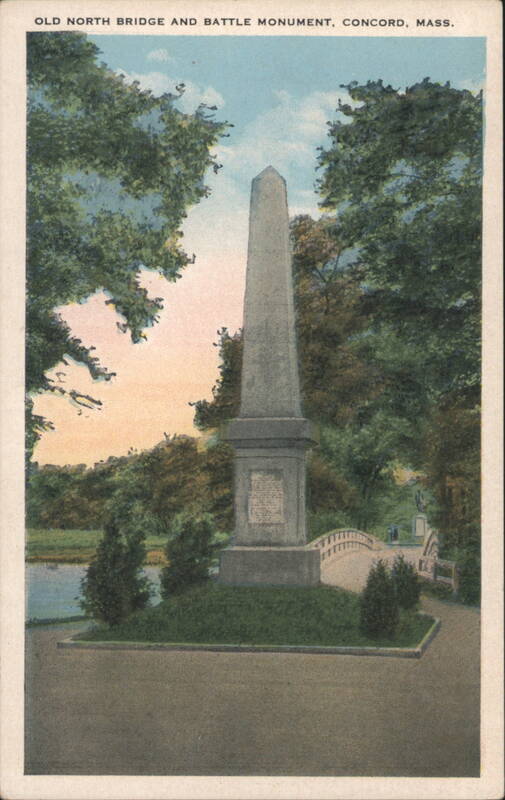 Old North Bridge and Battle Monument, Concord Massachusetts