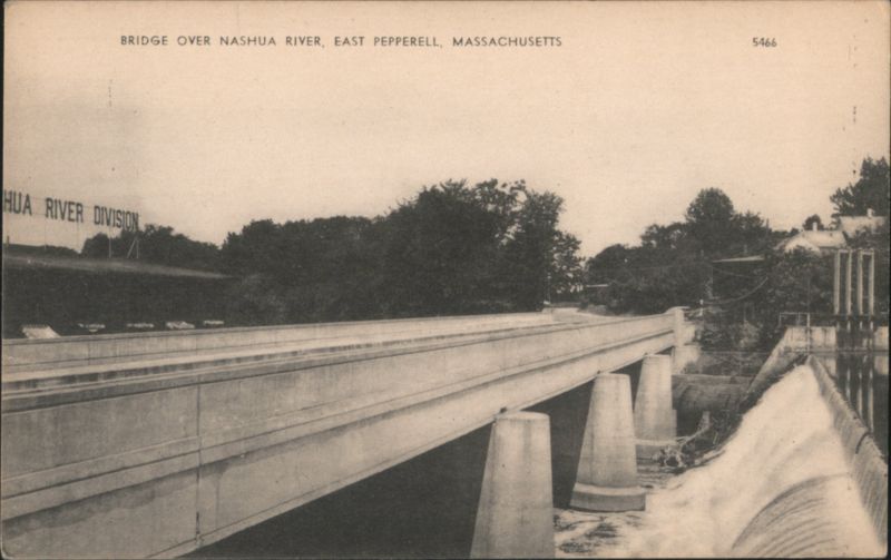 Bridge over Nashua River, East Pepperell, MA Massachusetts