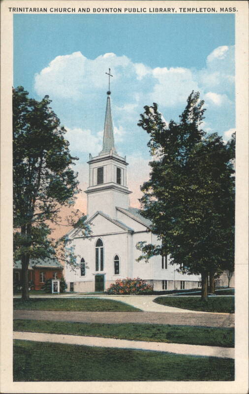 Trinitarian Church and Boynton Public Library Templeton Massachusetts