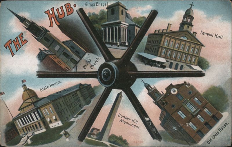 The Hub Boston Landmarks King's Chapel Faneuil Hall State House Massachusetts