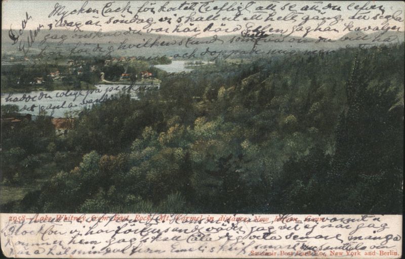 Lake Whitney from East Rock, Mt. Carmel New Haven Connecticut