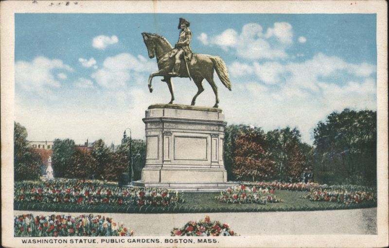 George Washington Equestrian Statue, Public Gardens Boston Massachusetts