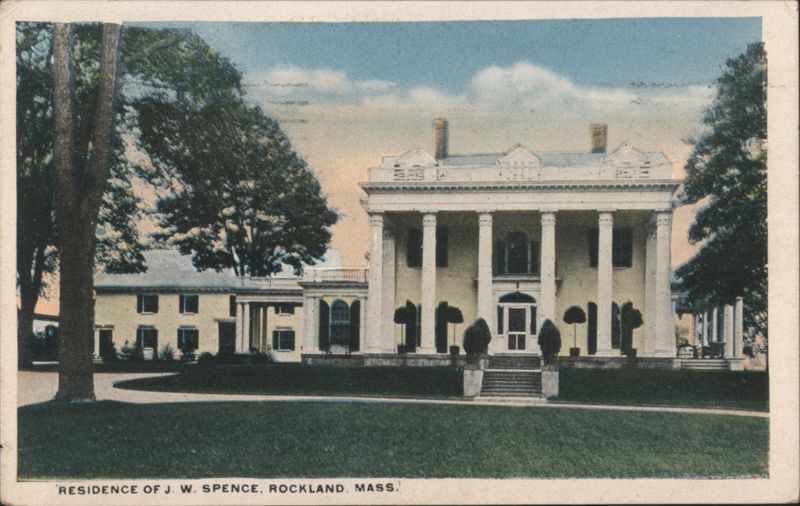 Residence of J. W. Spence, Rockland, Massachusetts