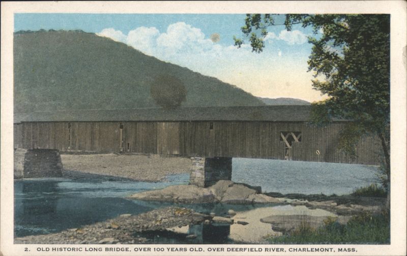 Old Historic Long Bridge, Deerfield River, Charlemont Massachusetts