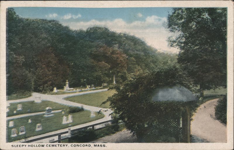 Sleepy Hollow Cemetery View Concord Massachusetts