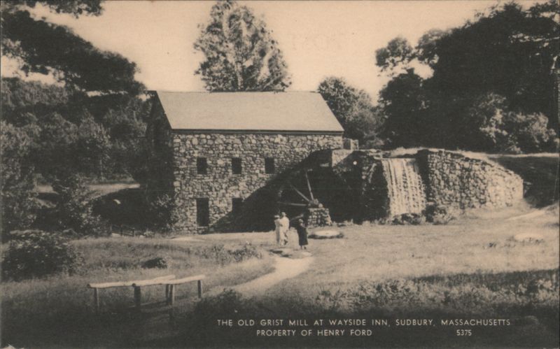 Old Grist Mill at Wayside Inn, Sudbury, MA, Henry Ford Massachusetts