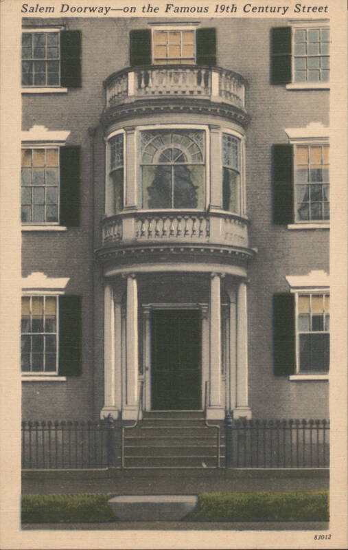 Salem Doorway—on the Famous 19th Century Street Massachusetts