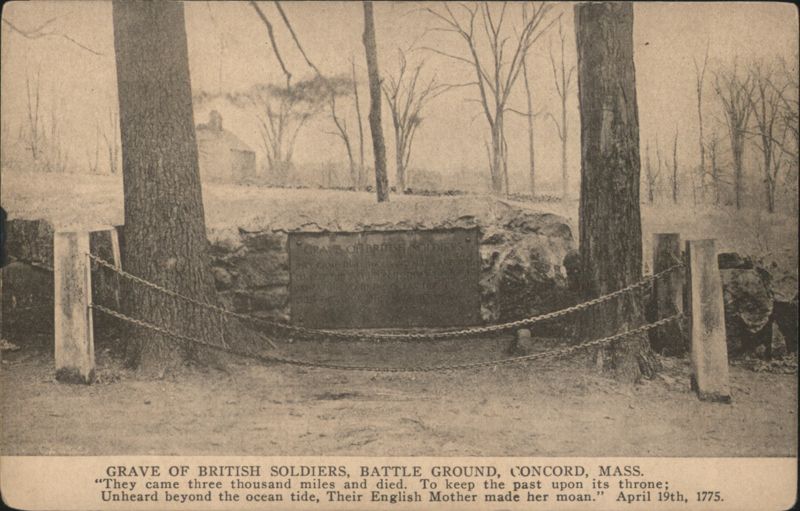 Grave of British Soldiers, Battle Ground, Concord Massachusetts