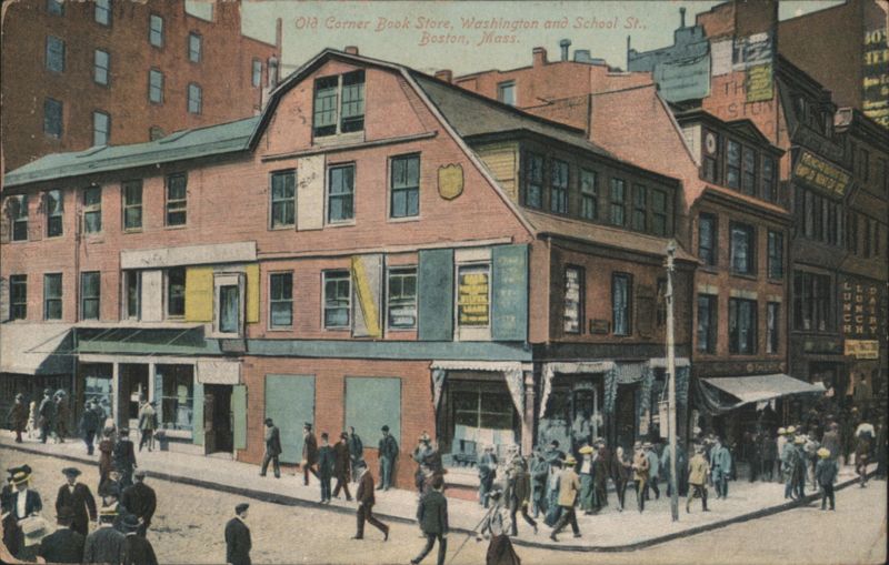 Old Corner Book Store, Washington and School St., Boston Massachusetts