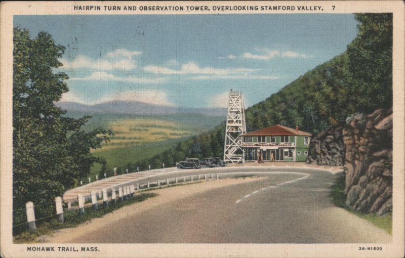 Hairpin Turn & Observation Tower, Mohawk Trail, MA Massachusetts