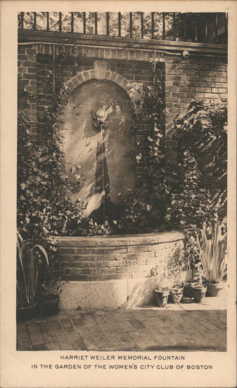 Harriet Weiler Memorial Fountain, Womens City Club Boston Massachusetts