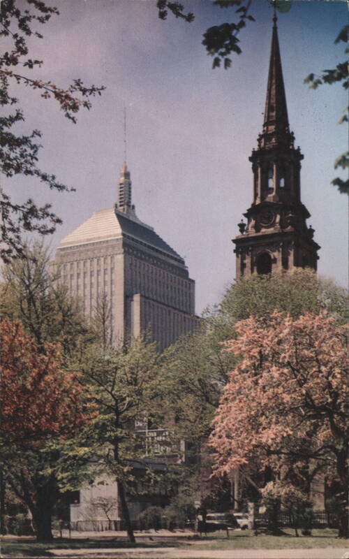 John Hancock Building & Arlington Street Church Boston Massachusetts