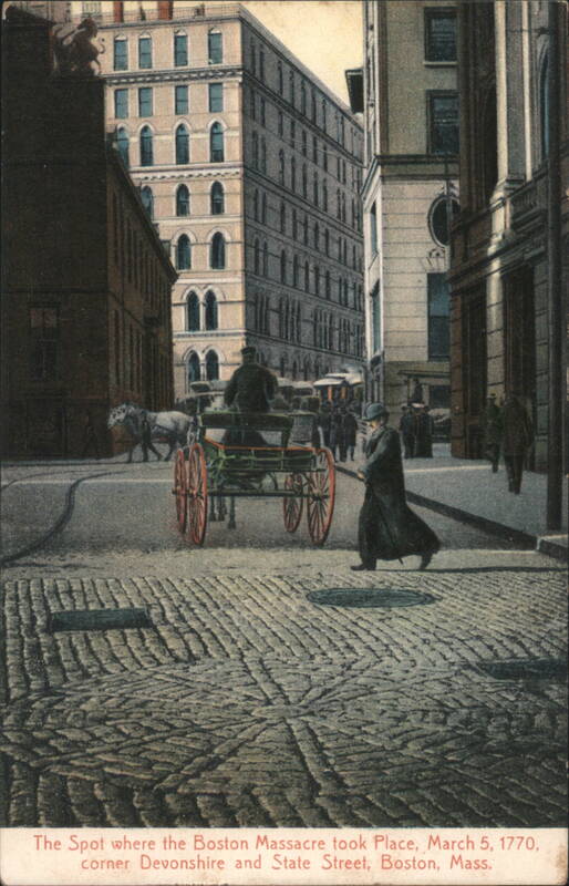 Boston Massacre Site, Devonshire & State Street, 1770 Massachusetts