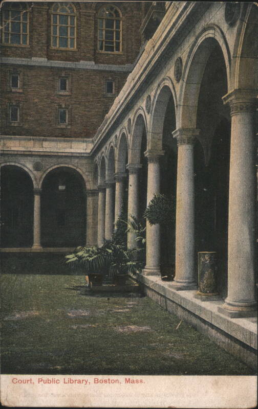 Court, Public Library, Boston Massachusetts