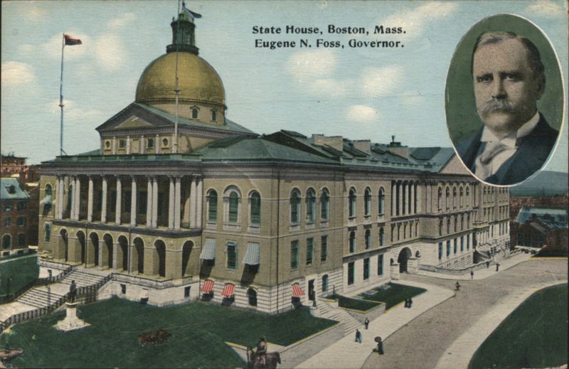 State House, Boston, Mass. with Gov. Eugene N. Foss Massachusetts