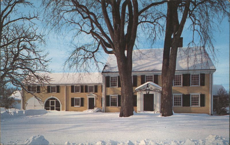 Major John Buttrick House, Concord, MA, Winter Massachusetts