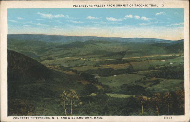 Petersburg Valley from Taconic Trail, NY & MA Massachusetts