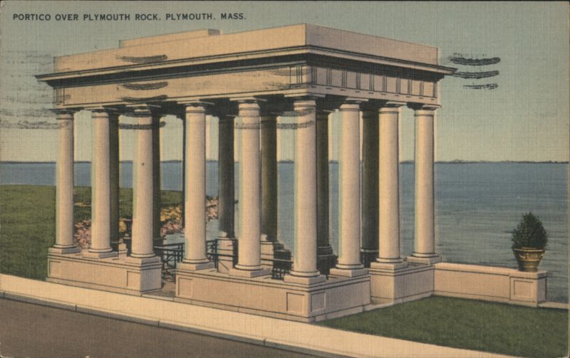 Portico Over Plymouth Rock, Plymouth, MA Massachusetts