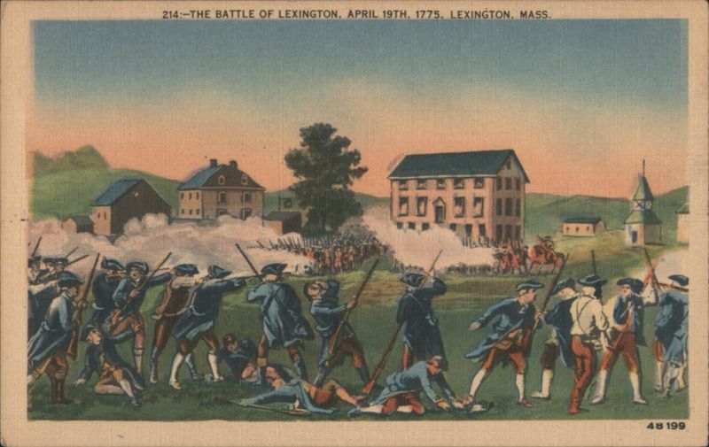 Battle of Lexington, April 19, 1775 Massachusetts