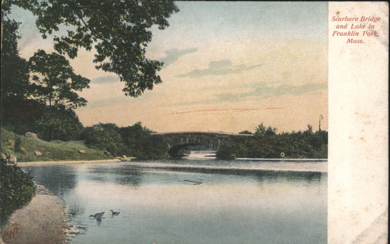 Scarboro Bridge and Lake, Franklin Park Boston Massachusetts
