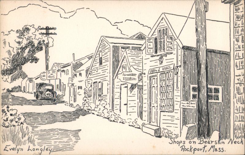 Shops on Bearskin Neck Rockport Massachusetts Evelyn Longley