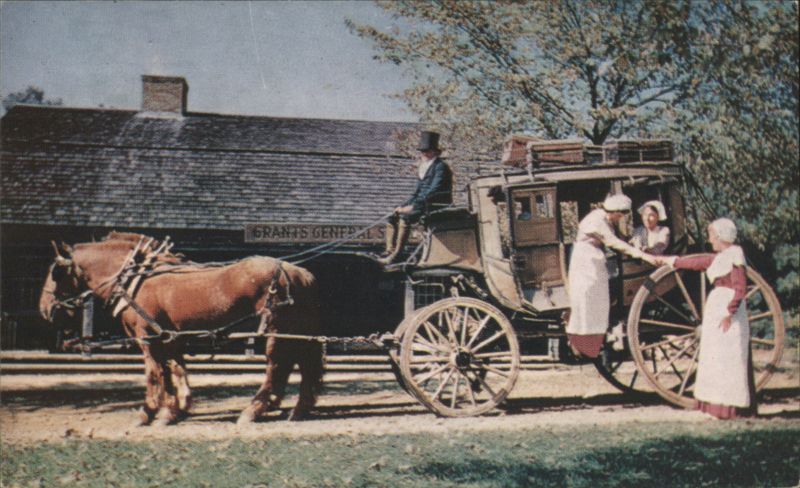 Stagecoach at Old Sturbridge Village, Massachusetts