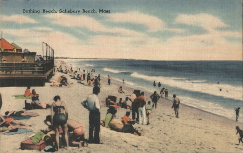 Bathing Beach Scene, Salisbury Beach, Massachusetts