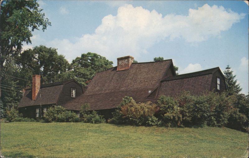Fairbanks House, Built 1636, Dedham, MA Massachusetts