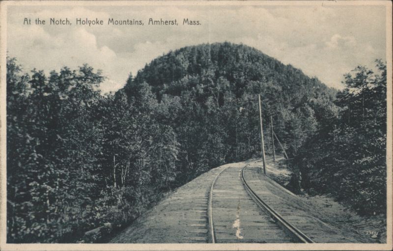 Railroad Tracks at The Notch, Holyoke Mountains Amherst Massachusetts