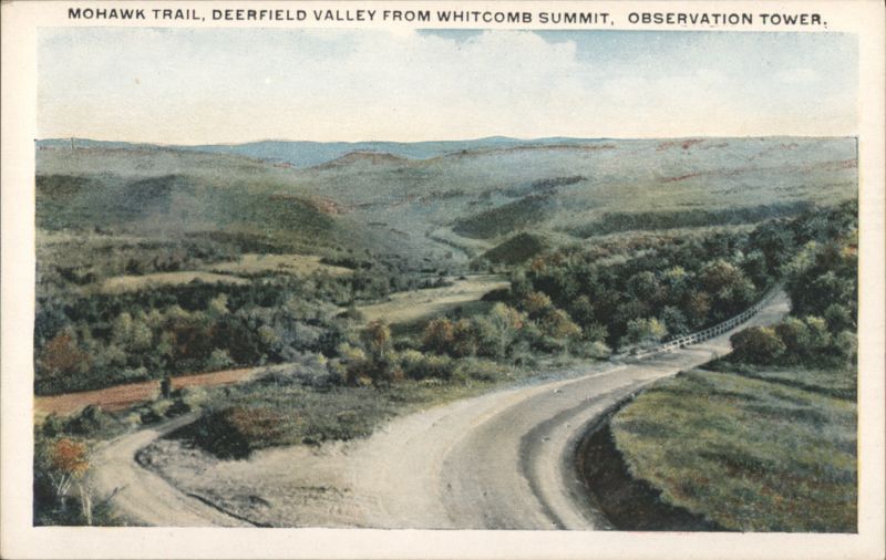 Mohawk Trail, Deerfield Valley from Whitcomb Summit Massachusetts