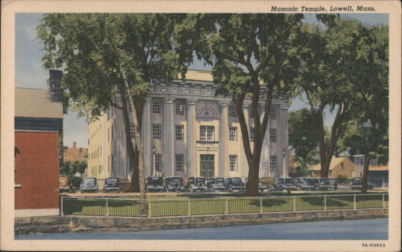 Masonic Temple, Lowell, Mass. Massachusetts