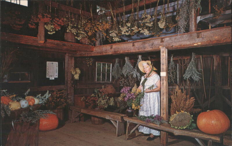 Inside the Herb Barn, Old Sturbridge Village Massachusetts