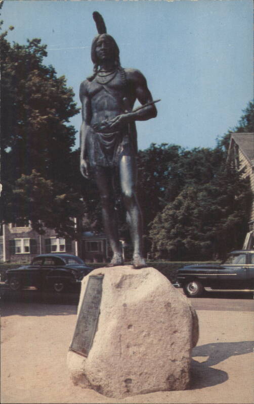 Statue of Massasoit, Protector of the Pilgrims, Plymouth Massachusetts
