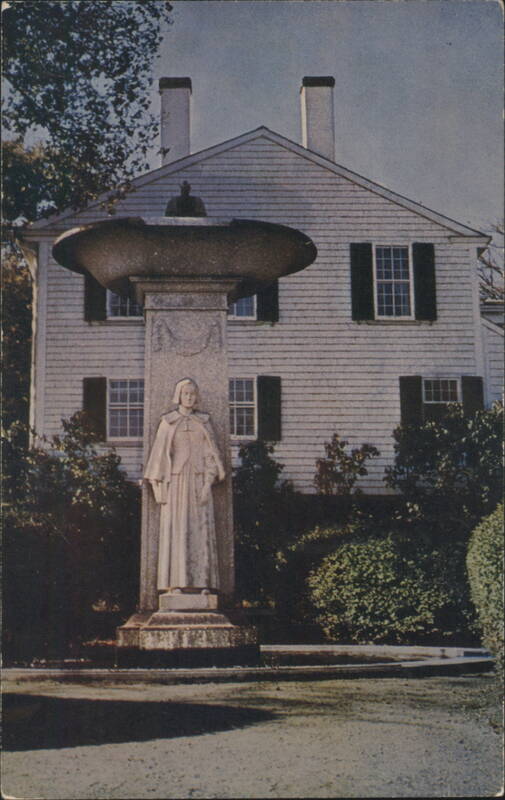 Statue of the Pilgrim Mother & Fountain, Mayflower Memorial Plymouth Massachusetts