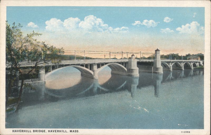 Haverhill Bridge Arched Stone Structure Massachusetts