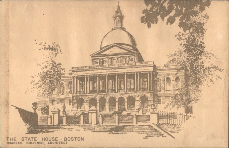 The State House - Boston, Charles Bulfinch, Architect Massachusetts