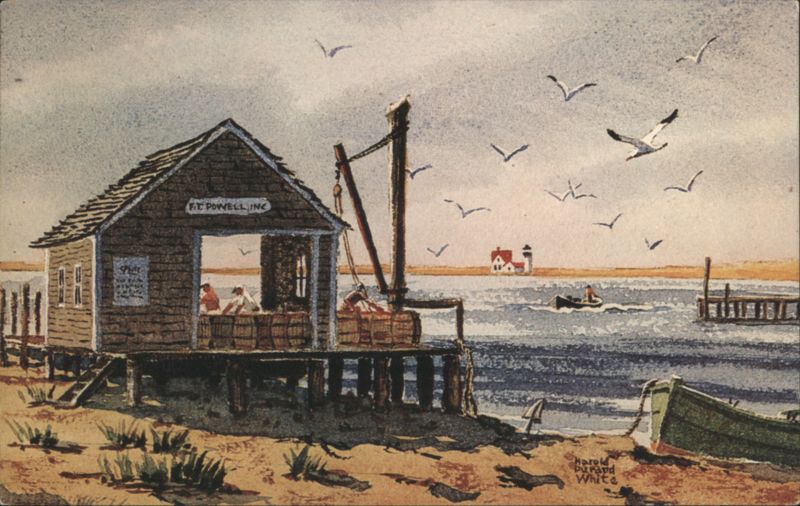 Commercial Fish Pier, Stage Harbor, Chatham, MA Massachusetts