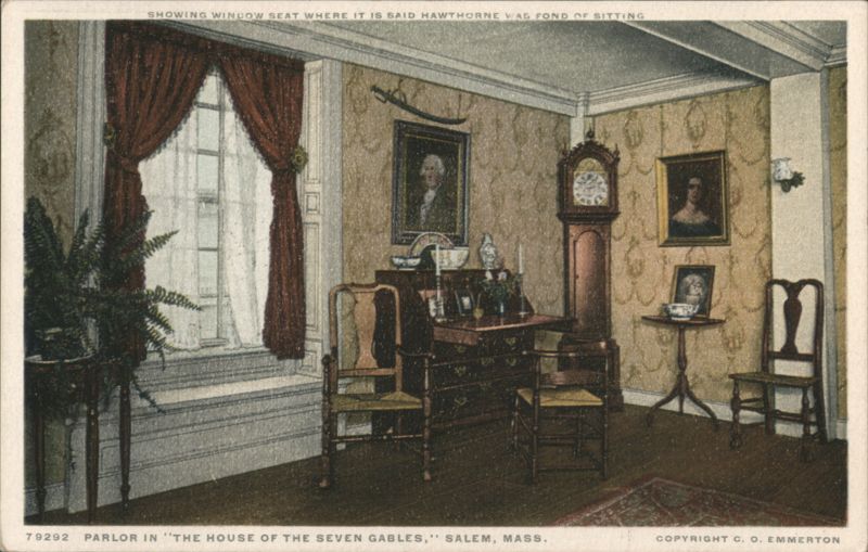 Parlor, House of the Seven Gables, Hawthorne's Seat SALEM Massachusetts