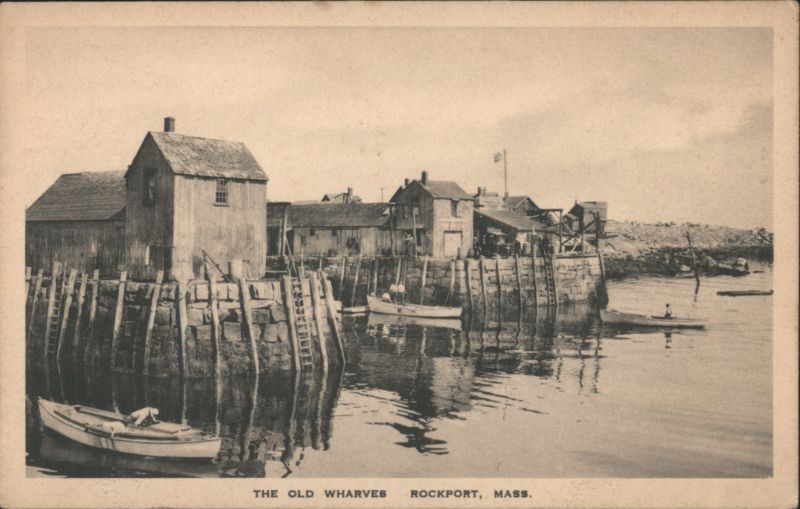 The Old Wharves Rockport Massachusetts