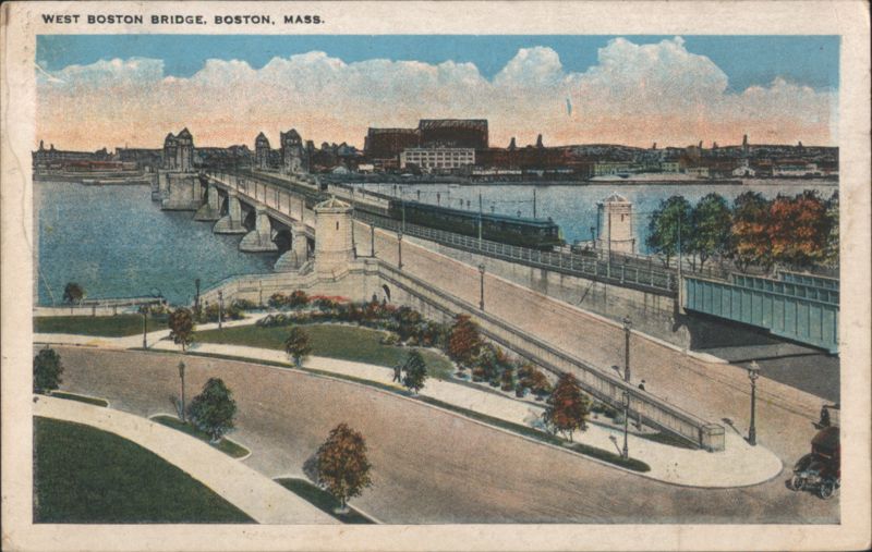 West Boston Bridge & Esplanade, Boston, MA Massachusetts