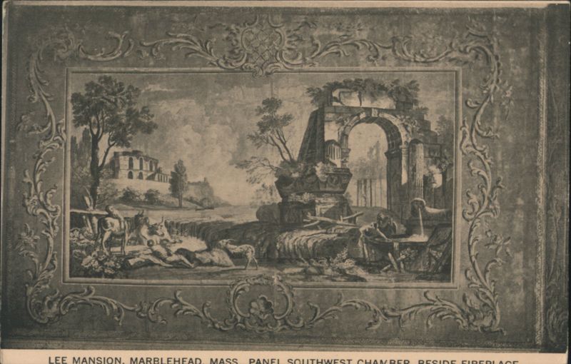 Lee Mansion, Panel Southwest Chamber, Beside Fireplace Marblehead Massachusetts
