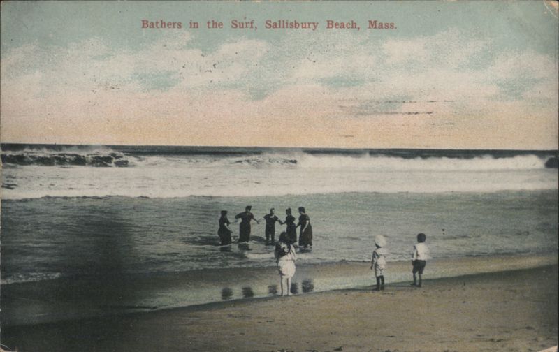 Bathers in the Surf, Salisbury Beach Massachusetts