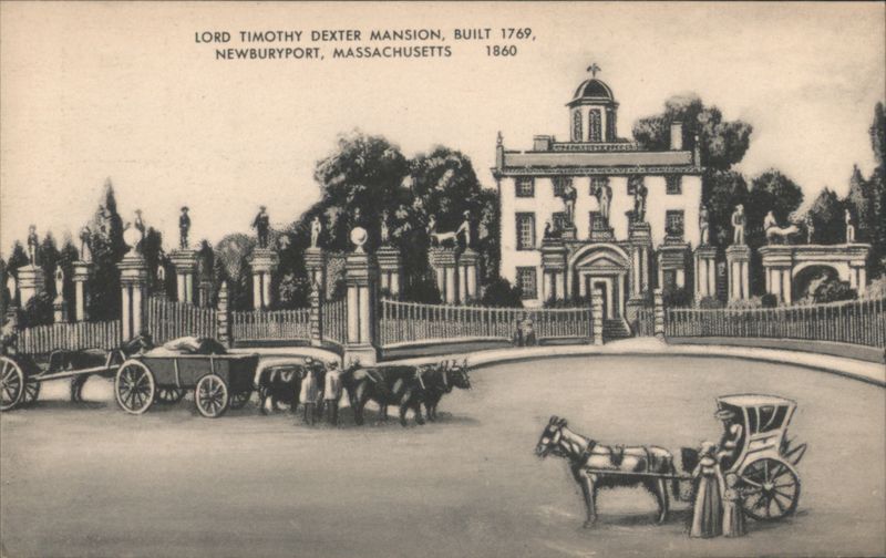 Lord Timothy Dexter Mansion, Newburyport, MA 1860 Massachusetts